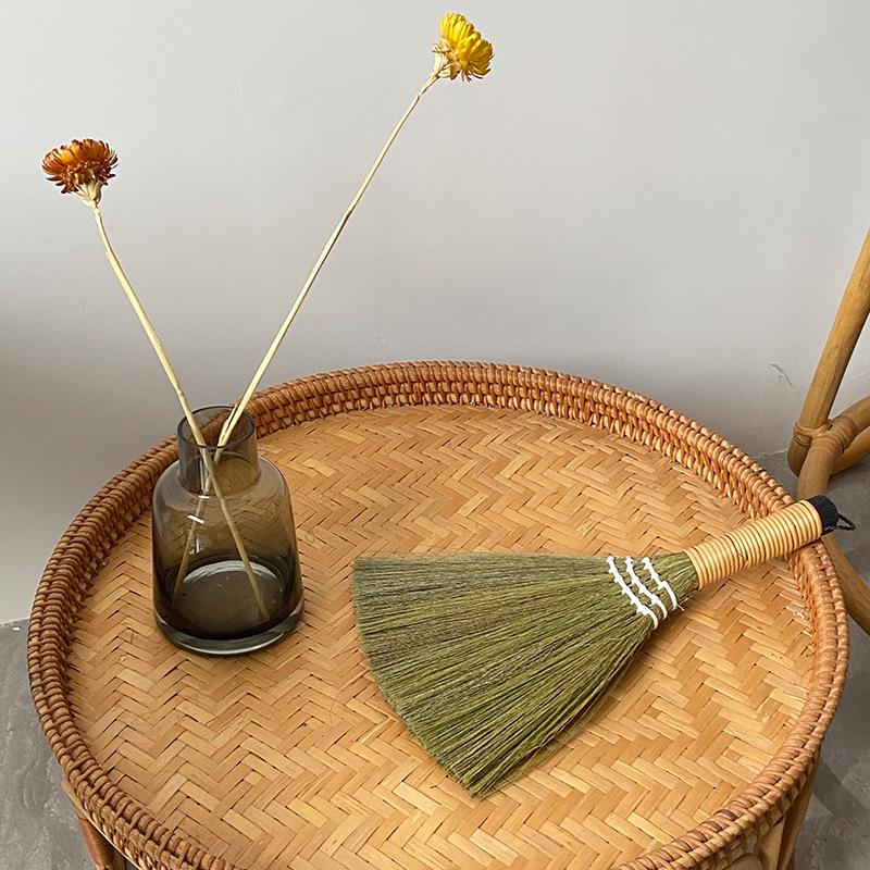 Bamboo Miscanthus Soft Broom for Living Room and Sofa Cleaning