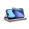 For iPhone 17 Pro Case Zipper Wallet Rhombus PU Leather Crossbody Phone Cover