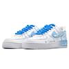 Nike Air Force 1 Blue Tide Feather Pelle Resistente all'Abrasione Scarpe da Skateboard Basse Unisex Blu Bianco CW2288-111(Team1321-)