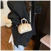 Popular Simple Lychee Pattern Handbag Casual High-end Commuting Versatile Messenger Women's Bag