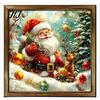 Placa de Boas-Vindas de Natal para Porta da Frente Placa Vintage, Boneco de Neve Papai Noel Gato Preto Decoração de Madeira Fofa Arte de Parede Sala de Estar Corredor, Feriado