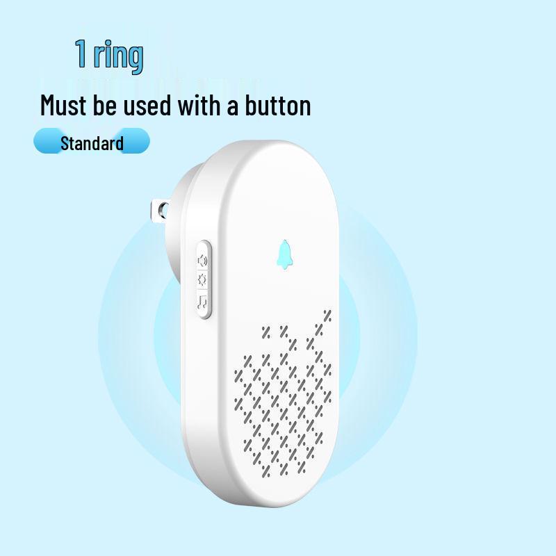 Wireless Long-Range Smart Doorbell with Electronic Remote, Plug-Free, Volume Control, and Senior Call Button