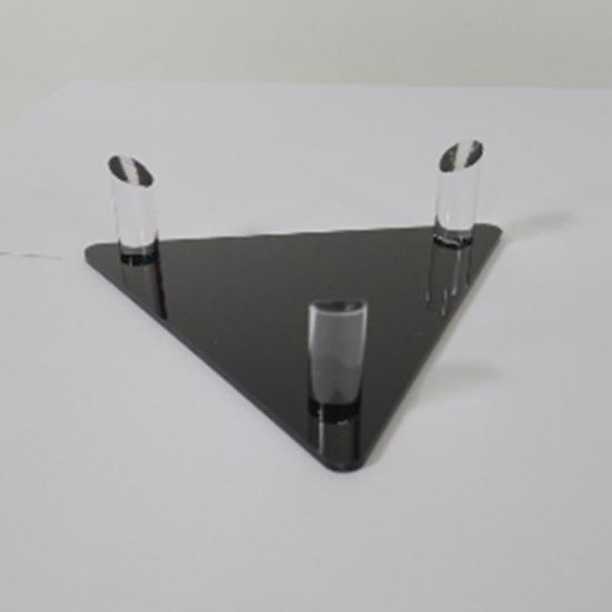Ball Stand Stable Thickened Hollow Design Fall-resistant Solid Display Acrylic Triangle Soccer Volleyball Holder Ball Sports