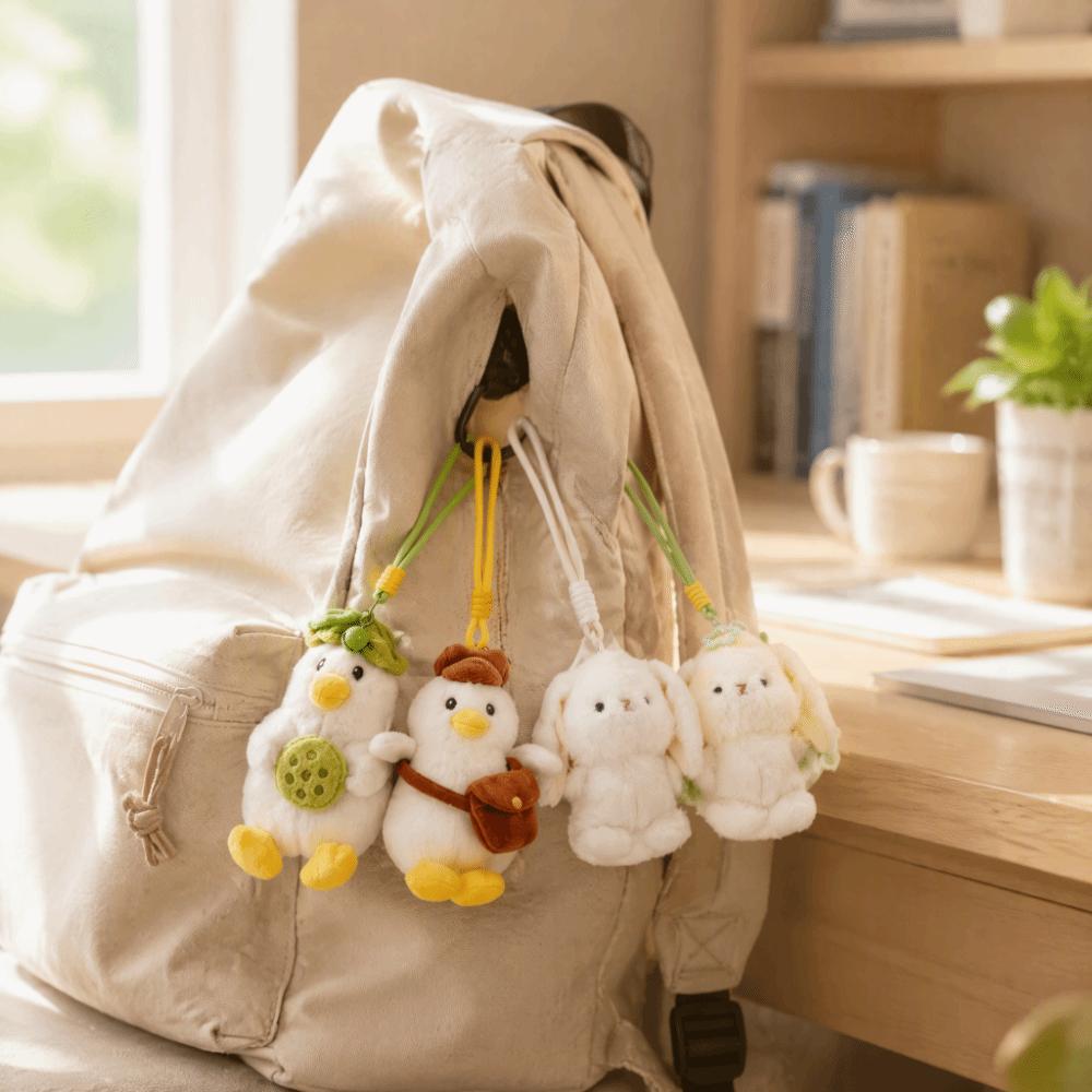 Cute Cat Stuffed Kitten Doll Soft Stuffed Cat Ornament Kitten Toy Plush Keychain Bag Charm