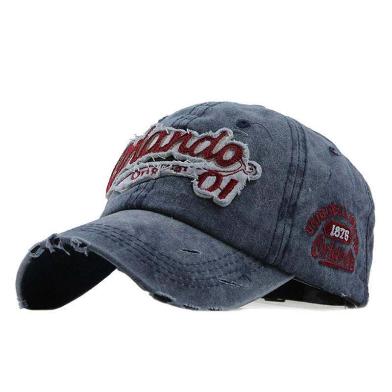 Men's and women's embroidered baseball caps, holes and old visors, casual European and American wide-brimmed hats, peaked caps, European and American