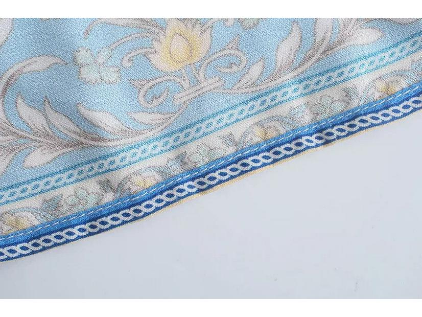 2025 Spring Women's European-American Style Long Sleeve Casual Print Dress