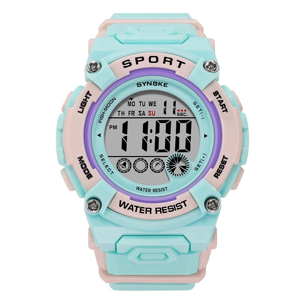 Schüleruhr Damenuhren Mädchen 50M Wasserdichte Uhr Multifunktionale Leuchtende Mädchen Jungen Uhr