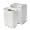 Soem [Space-Saving] Slim 1.6L Trash Can with Hanging Hook, White [Made In Japan] Compact and Small, Perfect for Kitchens, Wall-Mounted, Cars, and