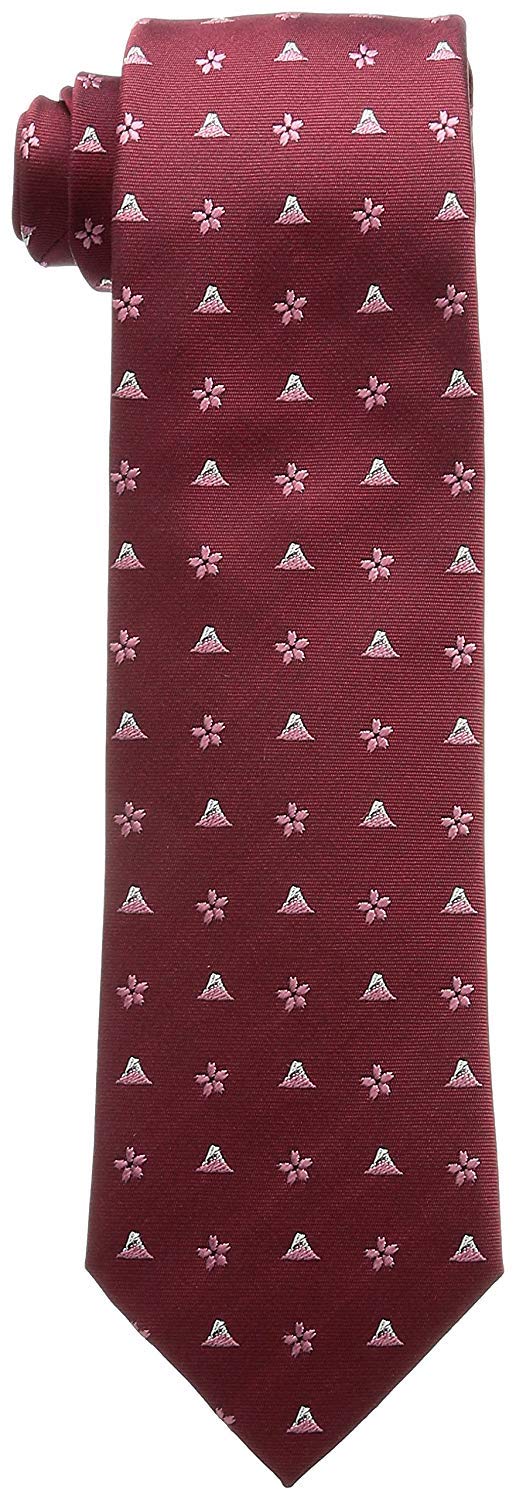 

Necktie Hokusai Nishijin Woven Tie Red Sword Width 7cm Length 142cm [Fortuna Tokyo] 18. Men s FT-T18