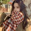 Christmas Atmosphere New Red Plaid Scarf Female Winter Senior Sense Student Versatile Warm Shawl Scarf