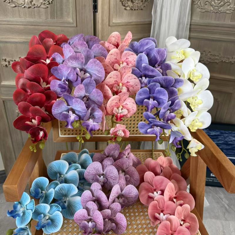 Künstliche Schmetterlingsorchidee Kunstblumen für Heimdeko Wohnzimmer Hotel Fenster Hochzeitsarrangement