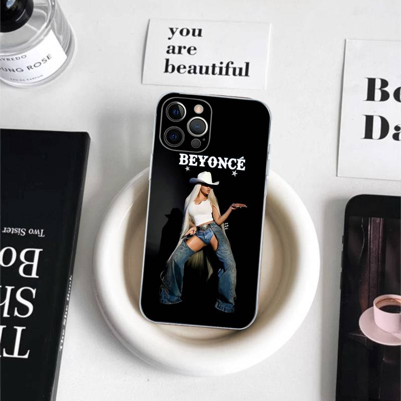 Beyonce Cowboy Phone Case For iPhone 17 16 15 14 13 11 12 Pro Max 16 Plus Transparent