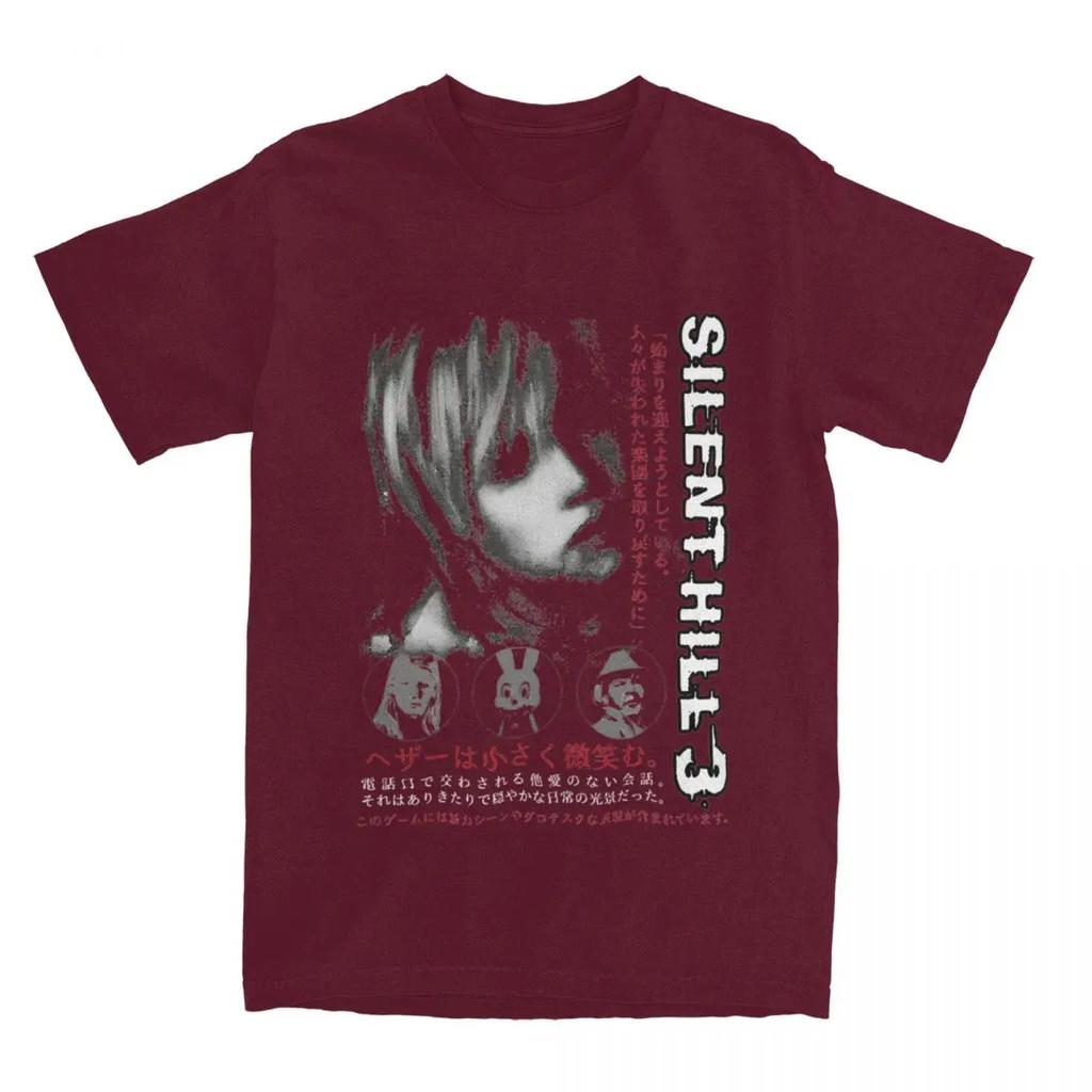 Novelty Horror Game Silent Hill 3 T Shirt Men Women's  Heather Mason Tees Shirt Summer Clothes