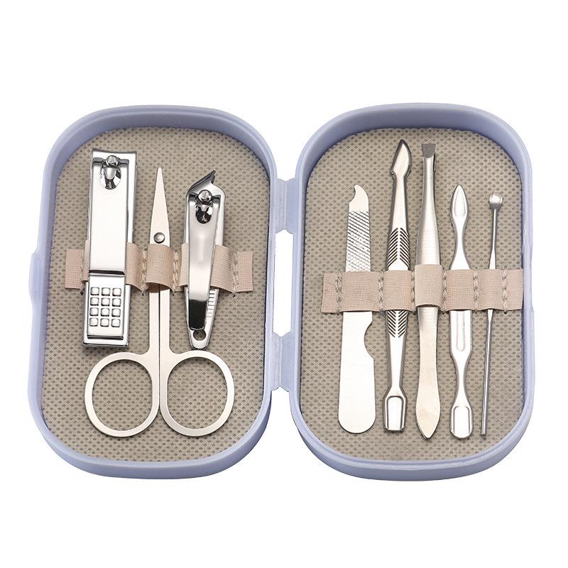 

8-Piece Grooming Set: Nail Clippers, Pliers, Ear Pick, Foot Care, Eyebrow Tools, 14 Box Set