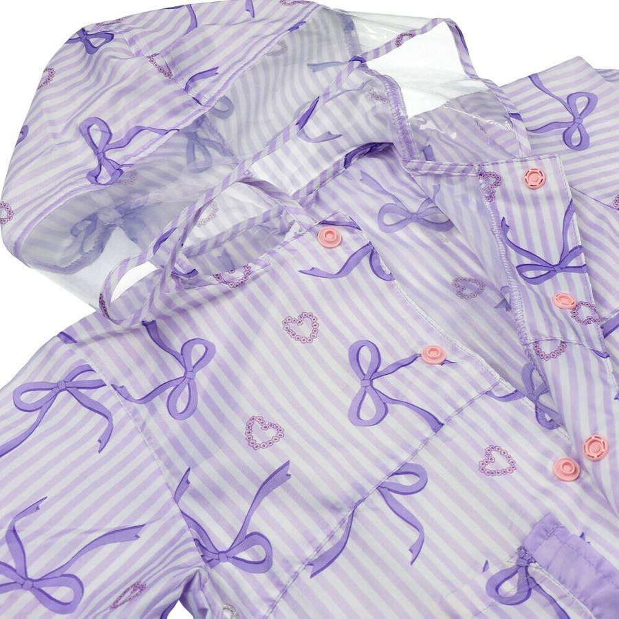 [Children's Clothing] Kids Foret (Kids Foret) Ribbon and Unicorn Pattern Frilled Raincoat SL B81875
