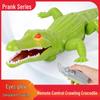 Luminous Infrared Remote-Control Electric Crawling Crocodile: Educational Kids' Toy and Simulation Animal