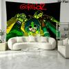 Gorillaz Wall Tapestry Aesthetic Wall Hanging Printed Fabric Blanket Decorative Tapestries for Bedroom Living Room Home Decor