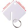 WTEMPO Blank Acrylic Key Ring Label, Acrylic Key Buckle, Acrylic Key Classification Label, Key Cabinet Receipt Card