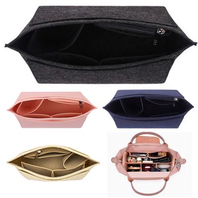 Felt Insert Bag Fits  Handbag Liner Bag Felt Cloth Makeup Bag Support Travel Portable Insert Purse Organizer