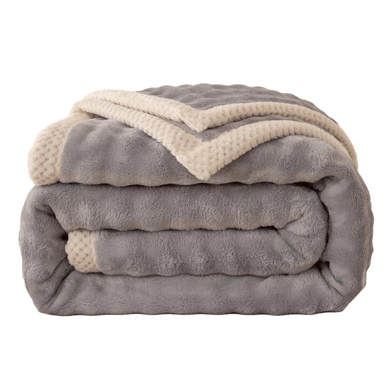 Yalu Faux Rabbit Fur Double-Sided Warm Throw Blanket 200x230cm