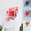 3d Diy Large Wall Clock Mirror Surface Sticker Art Design Office Home Decor