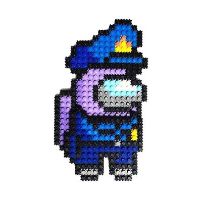 Deform Block Among Us Brawl Stars Cookie Run Kingdom Super Mario Animal Crossing Zestaw rzemieślniczy, 9-49 Policja (Fioletowy), Koreańskie popularne zabawki