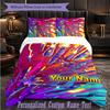 Personalized 3Pcs Bedding SetChainsaw Man Custom Text Duvet Cover Pillowcase Set Bedroom Gift