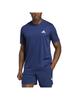 Adidas Short Sleeve Dark Size S Men's T-Shirt, Blue/White (IC7271), (D2M)