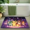 Pokemon Bulbasaur Print Doormat Anti-slip Absorbent Floor Mat for Home Entrance Bedroom Living Room Decor