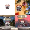 Car Decor Acrylic Halloween It Clown Pendant With Cartoon Design For Vehicle Interior Accessories