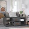 Vidaxl Stolik Kawowy, Szary, 100X50X41 Cm, Lite Drewno Sosnowe