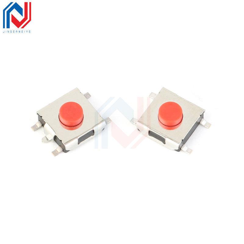 20PCS/LOT 6*6*2.5mm 3.1mm 3.4mm 5mm SMD Switch 4 / 5 Pin feet Touch Micro Switch Push Button Switches Red 6X6 Tact Switch