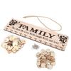 Wooden Calendar Hanging Ornament Wall Mounted Family Friends Birthday Reminder Message Board Craft(A )