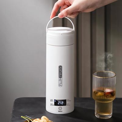 New 500ML Portable Electric Kettle Bottle Boil Water Stewed Cup Travel Smart Pot Temperature Adjustment Kettles 304 Heating Cup