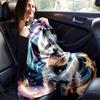 1pc. Celestial Westie Plush Blanket - Perfect for Home, Office, Outdoors, Gift Idea, Suitable for All Seasonsz041728