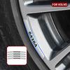 4pcs Aluminum Car Emblem Wheel Rim Stickers Decor Accessories For Volvo Rdesign T6 AWD C30 C70 S40 S60 S70 S80 S90 V40 V50 V60
