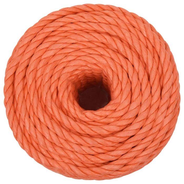 152956 vidaXL Corde de travail Orange 24 mm 100 m Polypropylène