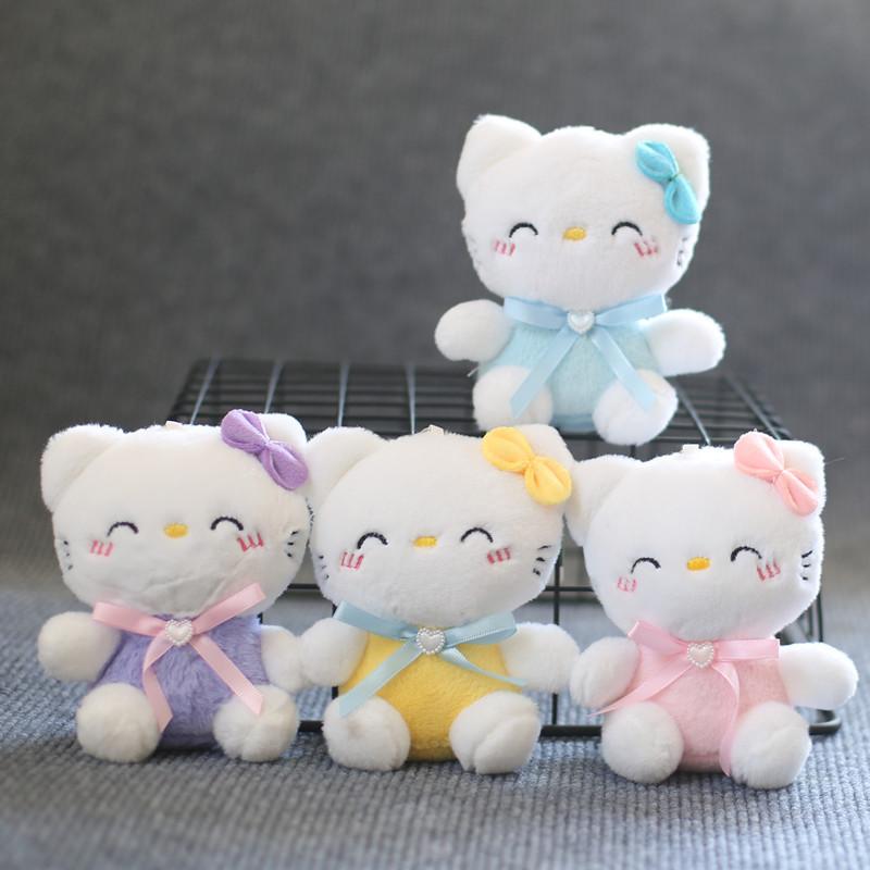 Plush Soft Short Cat Doll Stuffed Animal Keychain Gift Girls For