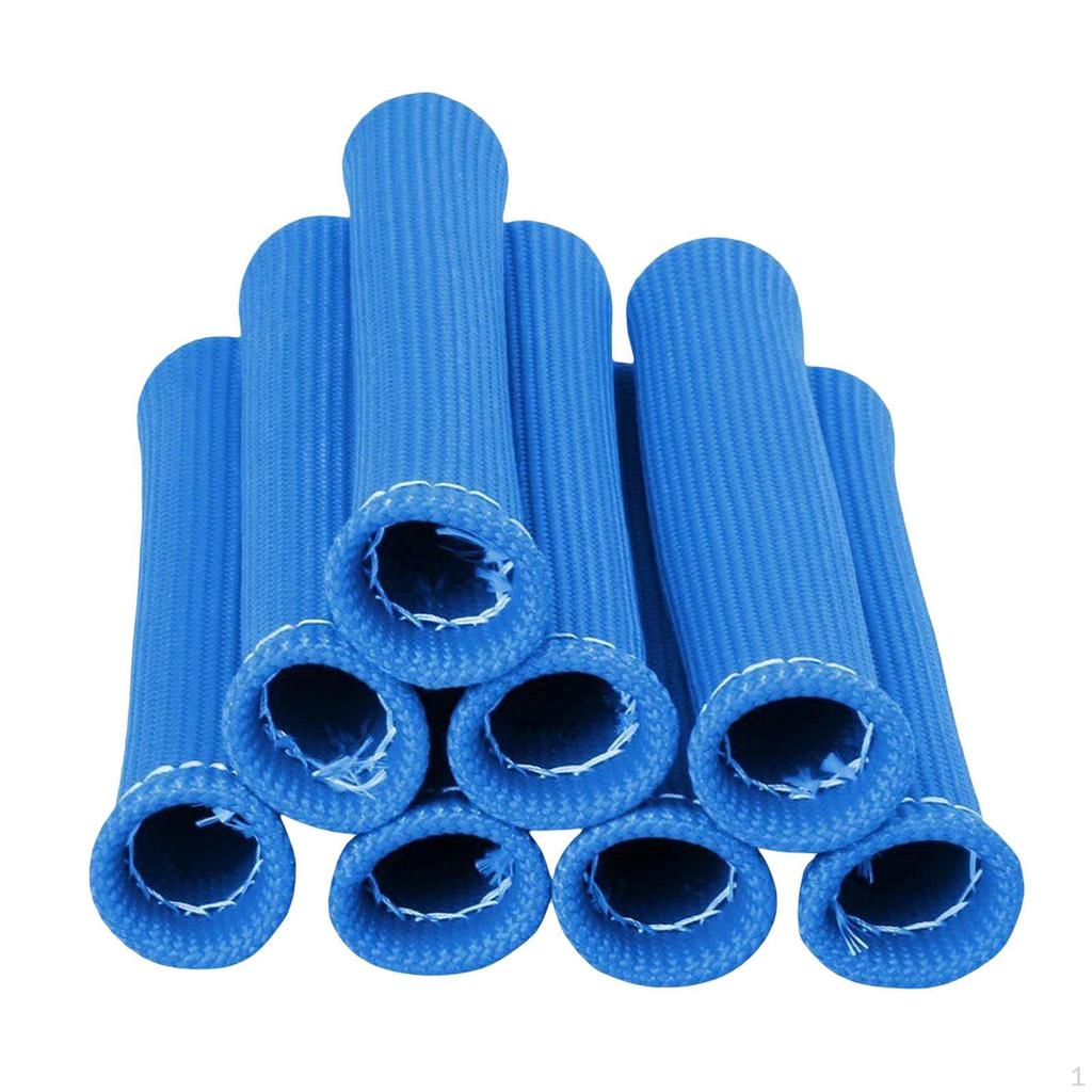 8 Pieces Spark Plug Wire Boots Wrap Replacement Thermal Protection Heat Shield Cover
