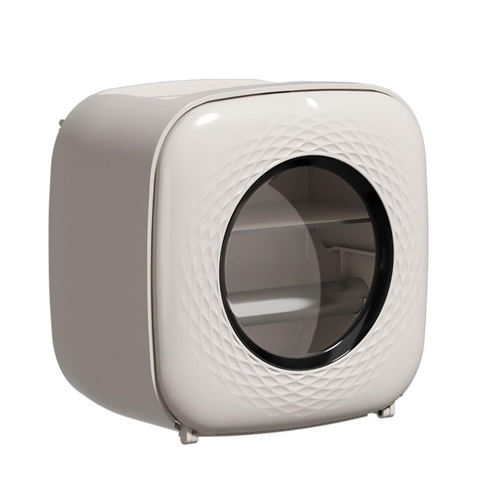 

Toilet Paper Rack with Lid and Wall Installation for Organized Bathroom Space