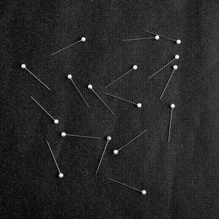 Épingles à coudre - DIEGIMR - 100 pièces - Tête de boule en plastique - 4 cm - Style premium