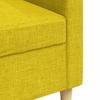 Vidaxl Sofa 3-Osobowa, Jasnożółta, 210 Cm, Tapicerowana Tkaniną