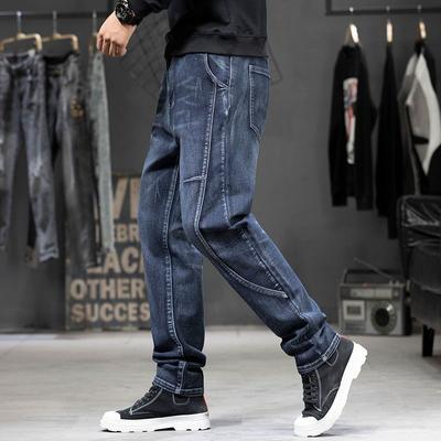Jar a leto Stretch Plus Jeans Pánske Pánske nohavice Voľné rovné nohavice Pánske nohavice