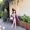 Nude high heels 2025 new popular women's summer stiletto with patent leather sexy sandals pointed cool slippers outside