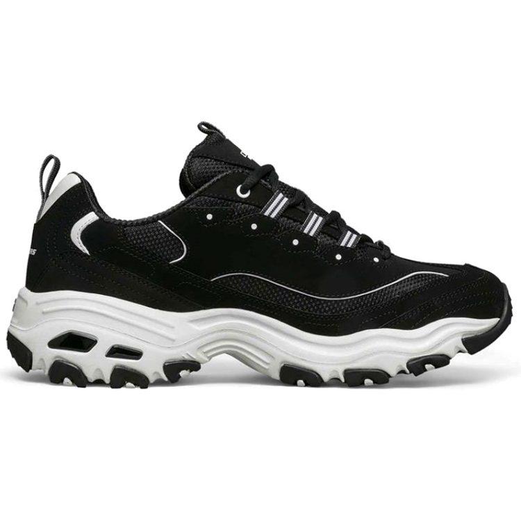 Skechers D'lites Running Shoes Black/White 52675-BLK