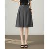 TERRE BLEUE A-Line High-Waist Casual Skirt