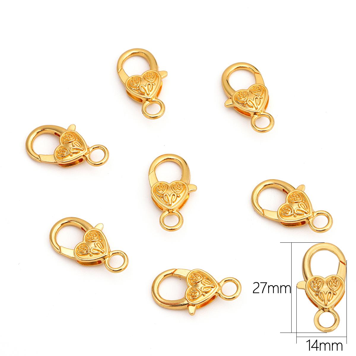 

1/5 шт., застежки-омары из сплава для DIY, ожерелья, браслета, аксессуары для изготовления ювелирных изделий, принадлежности ручной работы 27x14mm 5pcs