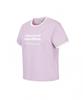DISCOVERY EXPEDITION Women'S Freshvent Lettering Semi-Crop Ringer T-Shirt (L.Violet)