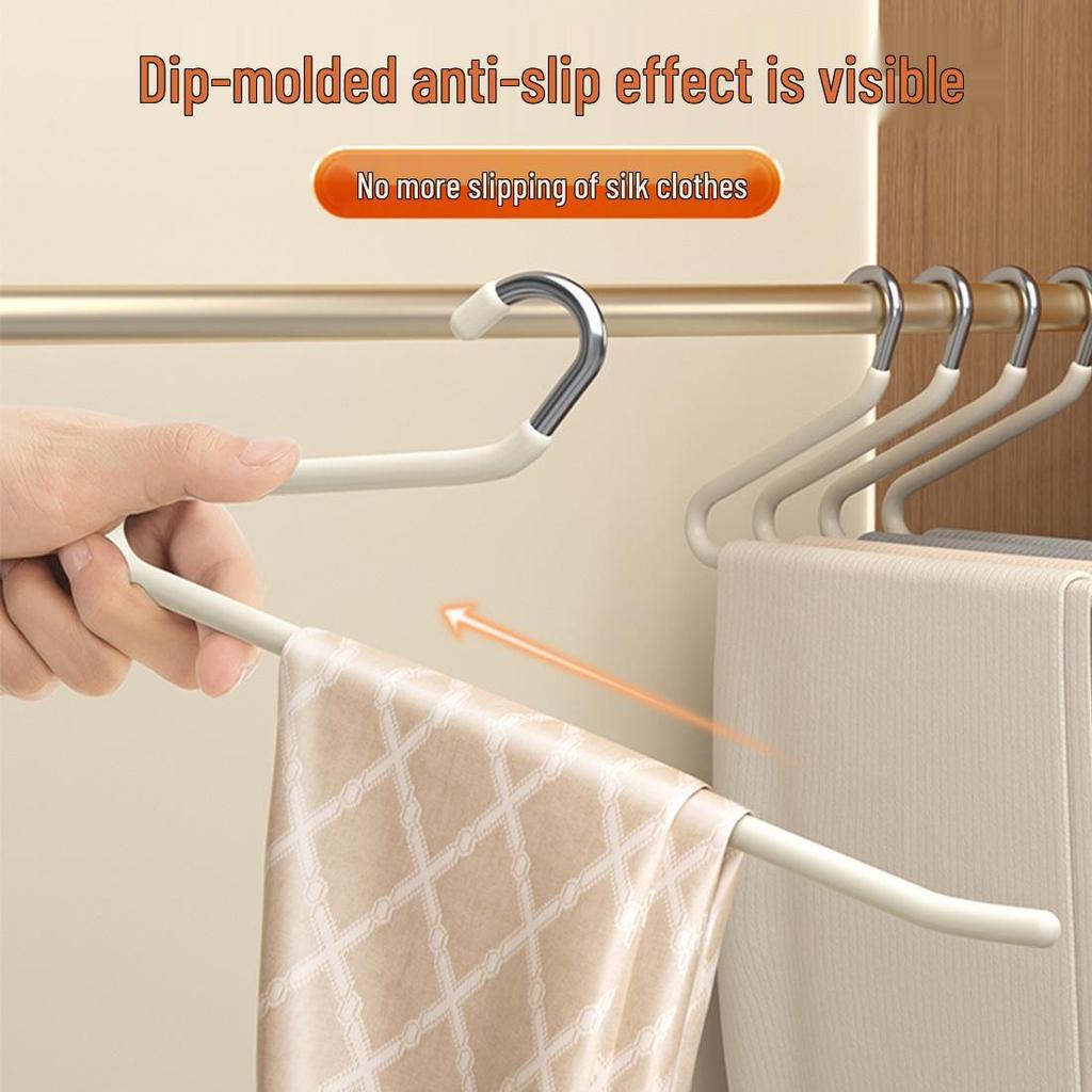 Goose-shaped Non-slip Pants Hanger with Traceless Z-design for Wardrobe Storage.