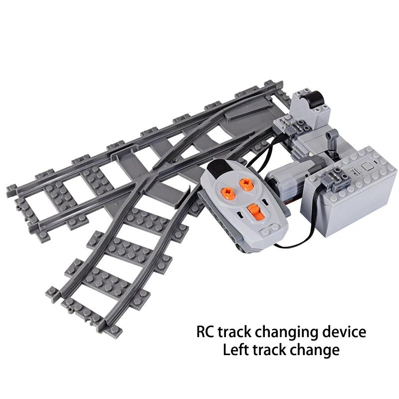 Compatible With LEGO MOC Railroad Bridge Train Track Combination Scene Building Blocks DIY Cross Track Bricks Toys Rail Car